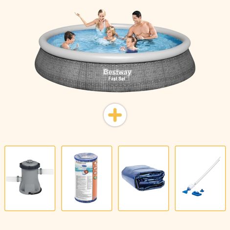 Bestway Bestway Fast Set Ronde - 396x84 cm - 5-pièces S201 (1/5)