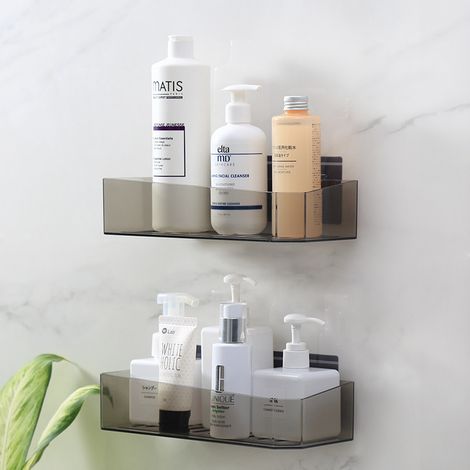 Lot de 2 Etagère Douche,Serviteur de Douche Sans Perçage, Paniers Rangement D'organisateur de Douche Mural pour Salle de Bain/Cuisine (1/4)