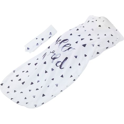 Ensemble gigoteuse et bandeau pour bébé, couverture d'emmaillotage douce pour nouveau-né, serviette de lit, gigoteuse pour garçon (1/5)