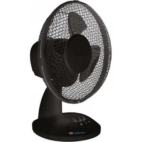 DESCON DA-0900B Moderne Tischventilator Schwarz 30W