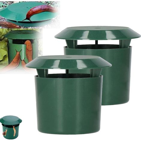 Slakkenval tuin bierval, 2 stuks bier slakkenval tuin, herbruikbare slakkenbescherming tuin, slakkenhek verhoogd bloembed kunststof ter bescherming van planten salade kool (1/5)