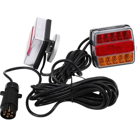 Ensemble de feux arrière à LED pour remorque, ajustement universel, prise 7 broches, indice de protection IP68 (1/5)