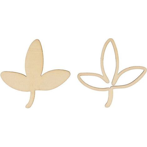 Décoration en bois 18 feuilles (1/3)