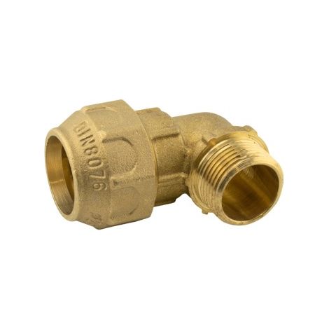 Gomito in ottone 90º maschio - 40mm - 1 1/4" (1/5)