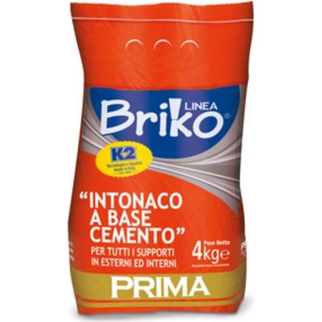 4 x LINEA BRIKO INTONACO INTERNO ESTERNO DA  4 KG