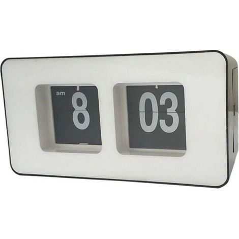 Horloge de Bureau Numérique à Rotation Automatique, Alimentée par Piles, Grand Écran, pour la Décoration , Chambre Coucher et Du Bureau. A