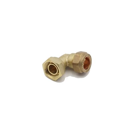 PrimaPlus Brass Compression Bent Tap Connectors 15mm x 1/2" (1/3)