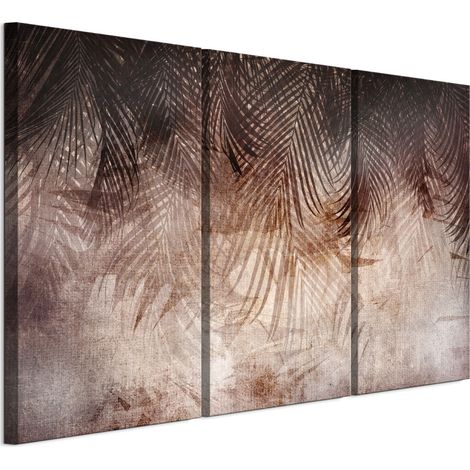 Quadro su tela italiana 90 x 60 cm trittico - stile boho - natura Quadro su tela italiana 120 x 80 cm trittico - stile boho - natura (1/5)