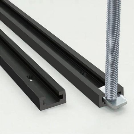 Rail A Onglet En T - Aluminium - 19 X 9,5 Mm - Pour Menuiserie - Lot De 2 (1/5)