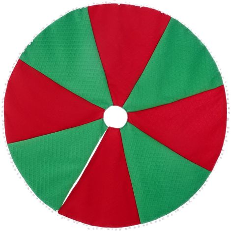 Arche De Sapin De Noël - Jupe De Sapin 122 Cm - Tissu Non Tissé Rouge - Pour Décoration Intérieure Festive - 1 Pièce (1/5)