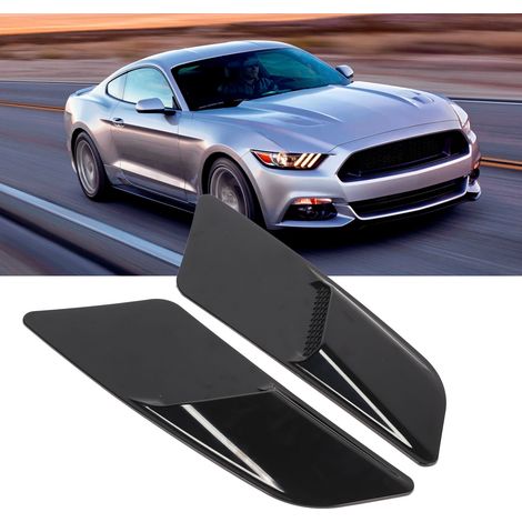 Schwarze Lufteinlassabdeckungen für die Motorhaube (Paar) für Ford Mustang 2015-2017 (1/5)