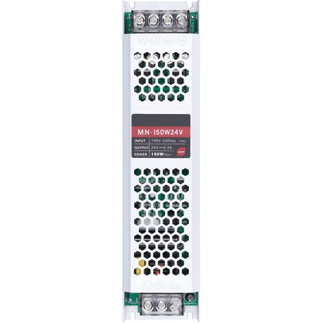 Alimentation LED 24V DC 150W CTG, transformateur étanche IP68, driver adaptateur pour bande lumineuse extérieure, source d'énergie robuste. (1/5)