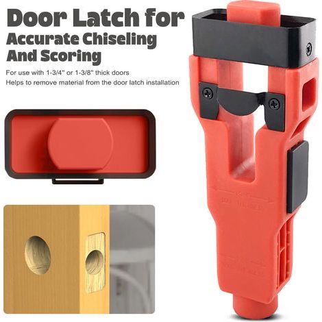Outil à Mortaiser pour Targette de Porte en Acier Allié Frappe et Guidage Précise pour Installation de Serrurerie (1/5)