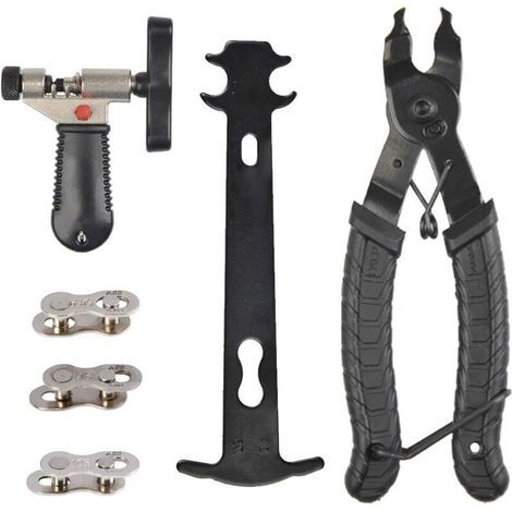 9-in-1 Bicycle Repair Tool, Bicycle Chain Tool, Professional Bicycle Chain Repair Tool Kit, Bicycle Link Pliers (1/3)