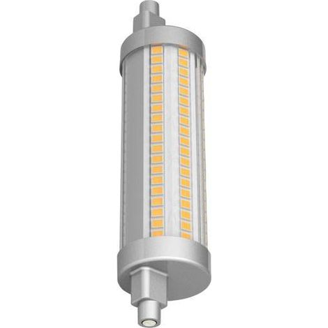 Ampoule LED R7s Dimmable – 15,5W – 2000 lm – 118 mm – 3000K Blanc Chaud – 100W Halogène