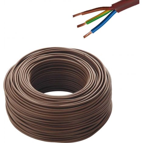 CAVO ELETTRICO ANTIFIAMMA GOMMATO MARRONE 5x2,5mmq FROR