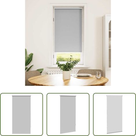 Lichtdurchlässigkeit -  Verdunkelungsrollo 64,4 x 120 cm, Stoffbreite 60 cm, Grau (1/5)