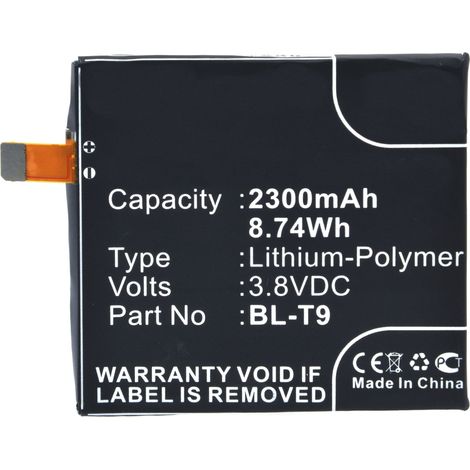 NX - Batterie téléphone, smartphone, GSM pour LG 3.8V 2300mAh - BL-T9EAC62078701 (1/3)