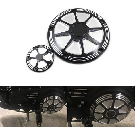 Pièces de modification pour motos Harley : cache-moteur latéral, protection solaire Road King, couvercle d'embrayage à 5 trous pour grand modèle.