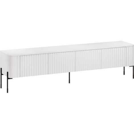 Mueble TV Nobilitas, Blanco, Número de puertas: 4, Número de cajones: 0, 190x50x40cm (1/5)
