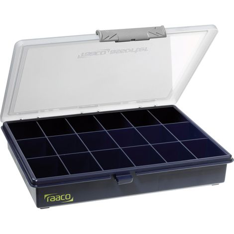 raaco Assorter 5-18 Sortimentskasten (L x B x H) 240 x 195 x 43 mm Anzahl Fächer: 18 feste Unterteil