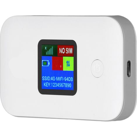 Modem WiFi 4G LTE professionnel 300 Mbps, point d'accès WiFi portable pour téléphones, ordinateurs portables et tablettes, compatible avec 10 appareils connectés (version asiatique). (1/5)