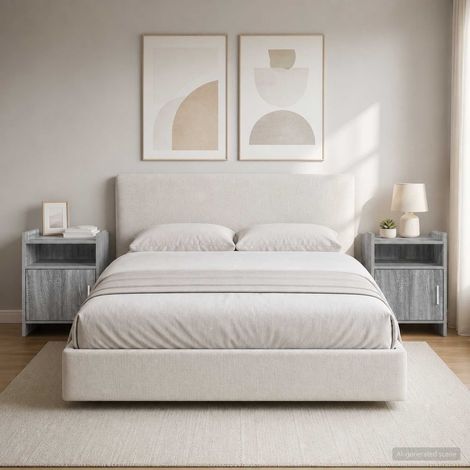 vidaXL Mesas de noche 2 uds. Sonoma gris 40 x 36 x 60 cm (1/5)