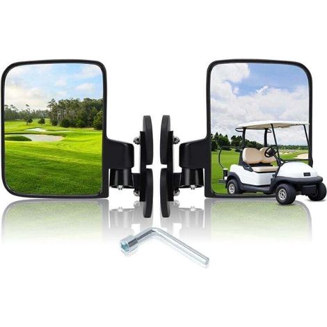 Verstellbare magnetische Seitenspiegel für Transportwagen, magnetische konvexe Spiegel für Golfwagen, UTVs, Traktoren, Transportwagen, Gabelstapler, Vibrationswalzen