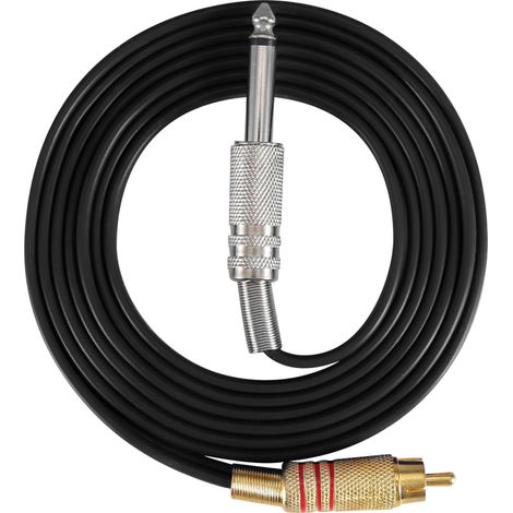 Crochet en silicone pour interface RCA droite, kit de conversion de machine à tatouer (Noir) (1/5)