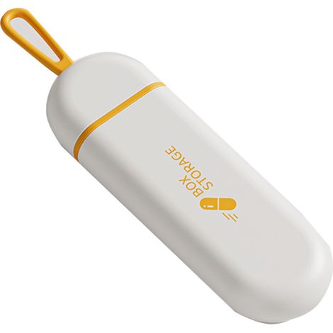Due contenitori portatili, piccoli contenitori portatili, ideali per i viaggi, contenitori portatili con buona tenuta. (Arancione) (1/5)