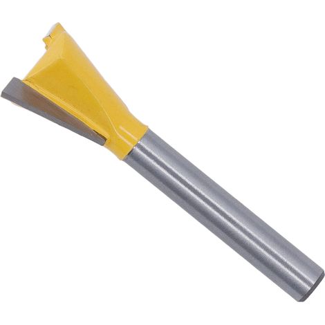 6 mm Vollhartmetall-Fräser mit geradem Schaft und gelber PTFE-Beschichtung, 5/8" Durchmesser, Holzfräser, Fräswerkzeug für die Holzbearbeitung (1/5)