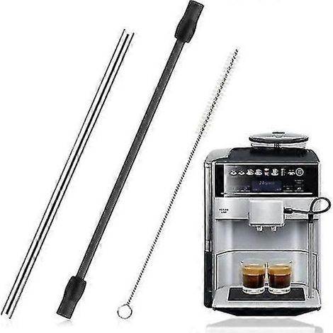 Replacement hose + cleaning brush set for Bosch Veroaroma and Siemens Eq.6 series coffee machines (dark grey) (1/5)