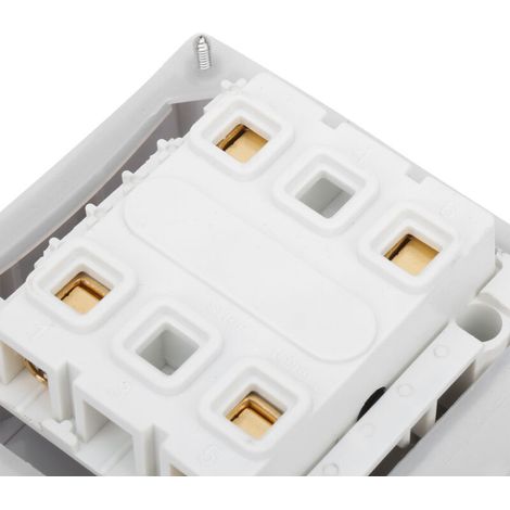 Prise-interrupteur étanche extérieure 2P 20 A – IP65, avec boutons et voyants rotatifs anti-poussière, 250 V