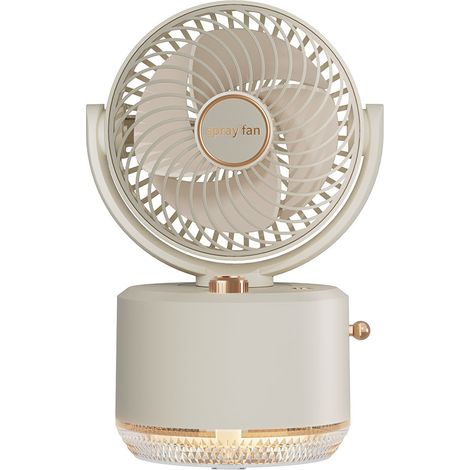Ventilador atomizador: perfecto para uso en interiores y exteriores, tanto en casa como en la oficina (blanco, 1 unidad, 151223 cm). (1/5)