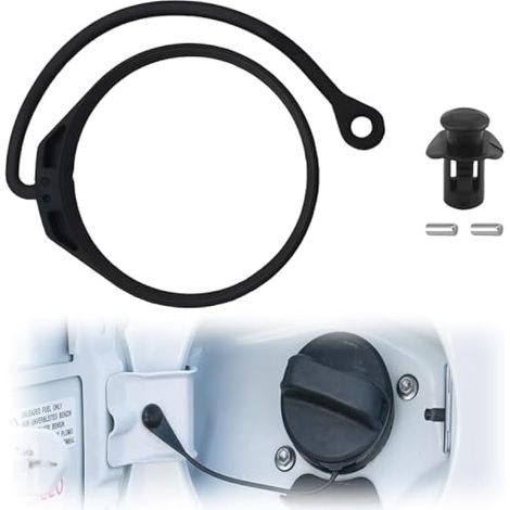 Cordon De Fixation Pour Bouchon De Réservoir D'essence, Cordon De Maintien Bouchon Carburant, Sangle D'attache Sécurisée Convient À La Plupart Des Modèles De Véhicules (1/4)