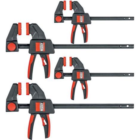 Bessey EZM-EZL-SET One Handed 4Pce Clamp Set