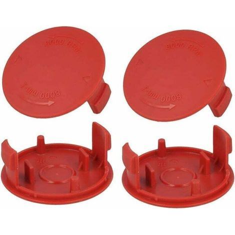 Lot de 4 couvre-bobines de fil pour débroussailleuse Bosch AFS 23-37 (1/4)
