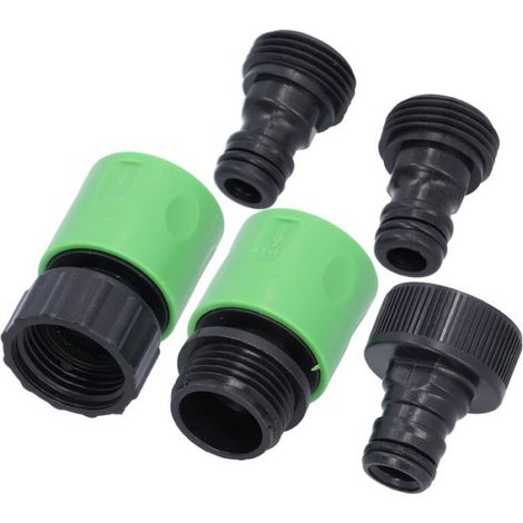 Coupleur de tuyau Connecteur Rapide de Tuyau Coupleur à Filetage Mâle Femelle NPT 3/4 Mamelon pour jardin tuyau (1/5)