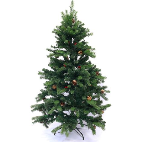 Árbol de navidad decorado con luces leds 180 cm 250 leds (1/5)