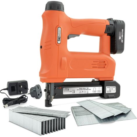 Tacwise 1701 Master Nailer 191 Graffatrice/Chiodatrice a Batteria da 20 V con 1000 Punti e 2000 Chiodi (1/4)