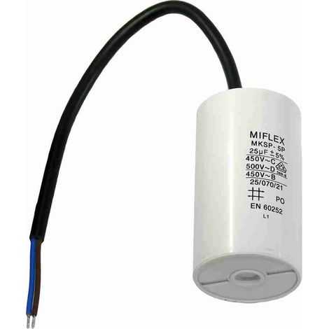 6C25CS2 Kondensator 25 µf uf mf 425Vac D.40X98 – C.M8 – S2 DITEC ENTREMATIC 6C25CS2 Original-Ersatzteil
