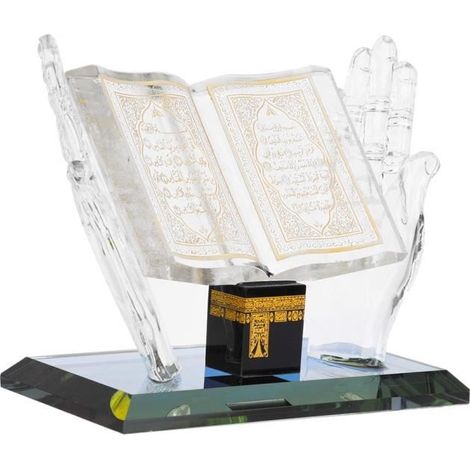 Cikonielf Decorazione musulmana Modello decorativo in cristallo Edificio islamico musulmano Artigianato Souvenir Decorazione per auto (1/4)