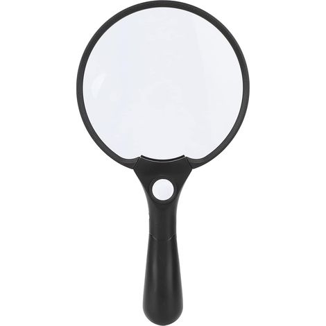 Loupe De Poche, Loupe Portable pour Personnes âgées avec 3 Lumières LED pour la Lecture D'évaluation De Bijoux (1/5)