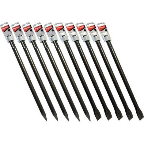 Makita Zubehör - SDS-Max Meißel-Set, 10-tlg. D-35324-10