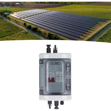 DC500V 32A Photovoltaik-Solartrennschalter mit IP65 Überspannungsschutz, Verteilerkasten mit Miniatur-Gleichstrom-Leistungsschalter, Solarmodul-Kombinationskasten. (1/5)