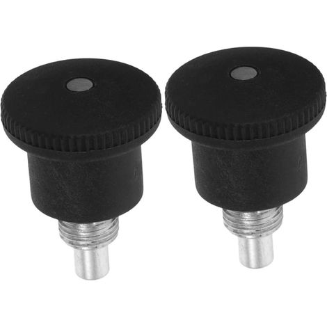 2 pièces Bouton de Goupille Rotative Sphérique Robuste pour Machine Fitness pour Exercice Adaptation Maison et Usage Commercial Sécurité et Stabilité Renforcées Lot de Noir