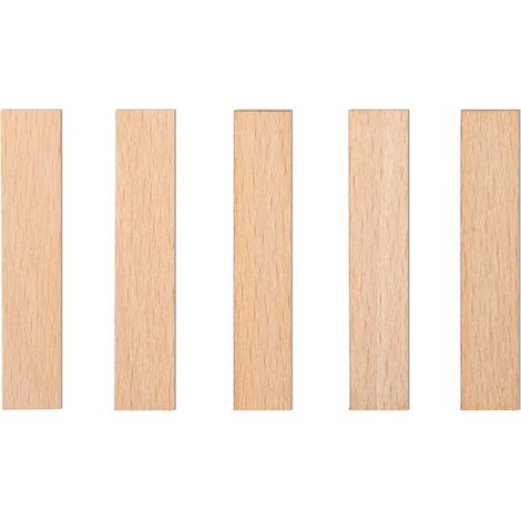 Mechas de madera para velas 75x15x1 mm 5 unidades