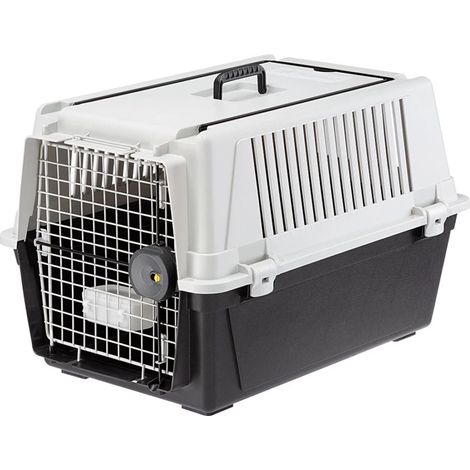 Ferplast ATLAS 40 Trasportino per cani di media taglia. Variante ATLAS 40 - Misure: 49 x 68 x h 45.5 cm - Grigio (1/10)