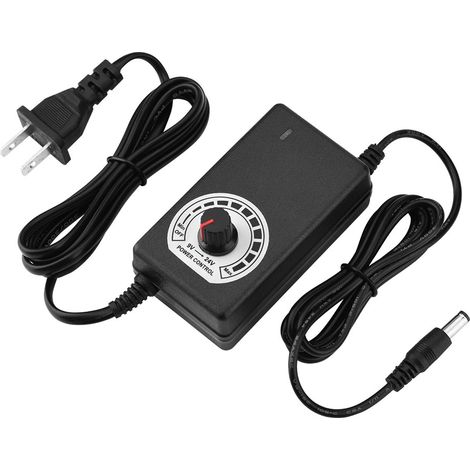 Adaptateur secteur 9-24V 1A réglable, modulation PWM sécurisée, tension variable sans palier (1/5)
