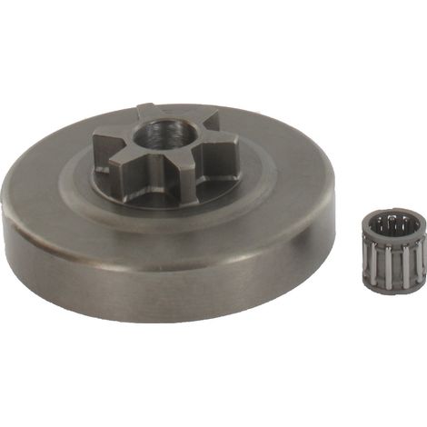 GREENSTAR - Pignone stella 3/8 Lp 6 Denti - Kit Pignone Avviamento Con Cuscinetto - Per Motosega - Adattabile Modelli STIHL 020T, 200T, MS192T, MS200, MS200T